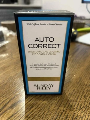 Sunday Riley Auto Correct Brightening and Depuffing Eye Contour Cream 15ML New