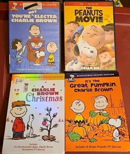 Charlie Brown / Peanuts (4 DVD Lot) Christmas, Movie, Pumpkin FREE SHIPPING! - Imagen 1 de 2