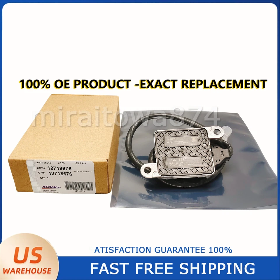 Nitrogen Oxide Sensor NOX 12718676 For Sierra Silverado 2500HD 3500HD 2017-2019 Foto 1 de 4
