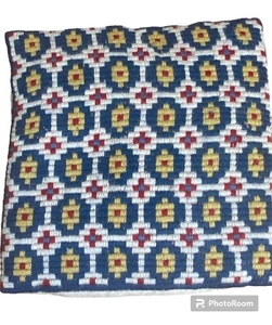 vintage Needlepoint cushion cover Filled 30x28cm-208 - Picture 1 of 7