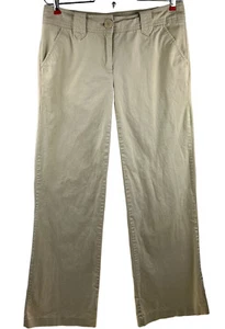 New York & Company Manhattan Chino Wide Leg Mid Rise Tan Pants Size 2 Tall EUC - Picture 1 of 14