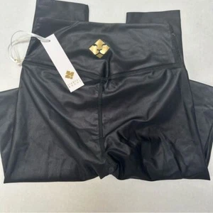 Fierce + Regal NWT The Shiny Legging Black Nylon Blend Size XXS - Picture 1 of 7