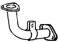 301505 TUBO DE ESCAPE FORD RANGER 2.5 2002-2006 Foto 1 de 1