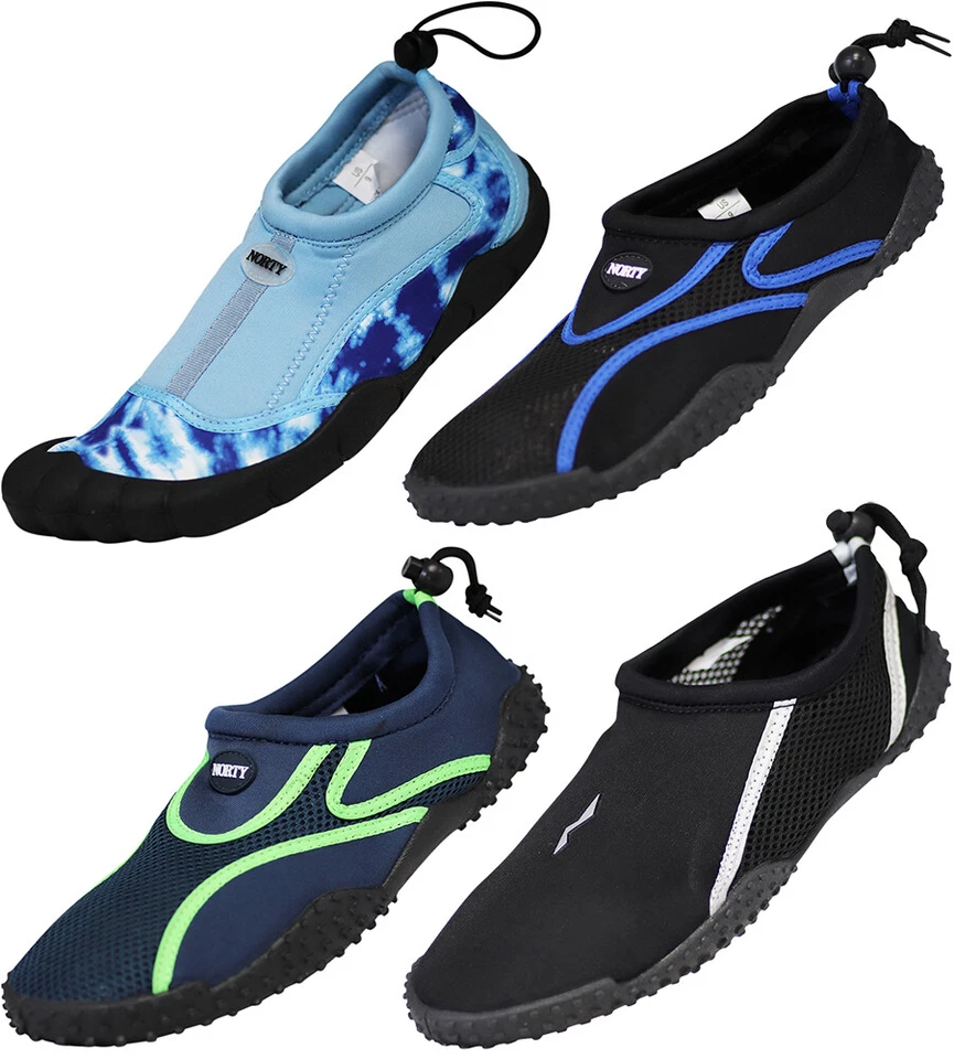 Norty Mens Water Shoes Aqua Socks Surf Yoga Exercise Pool Beach Swim Slip On
