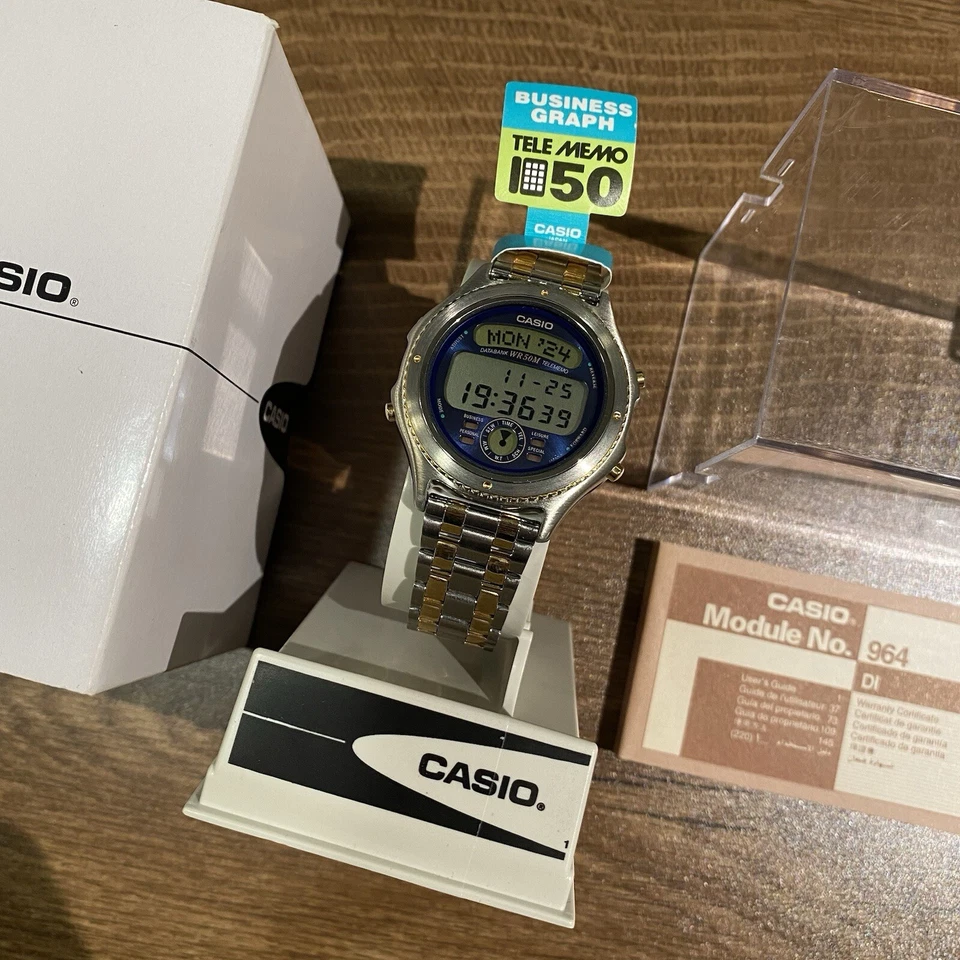 Casio BGT-300 Business Graph Rare Vintage Digital Watch NOS