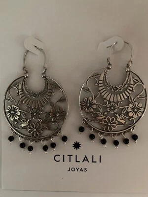 Brazaletes grandes de plata de ley Citlali. DMS1787AG Foto 1 de 4