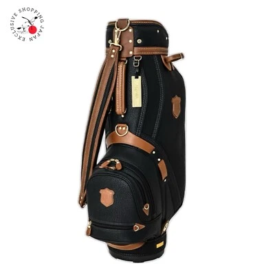 Bolsa de carro de golf HONMA Heritage Tour 9 pulgadas 5 vías divisor superior 2024 Japón negra nueva Foto 1 de 4