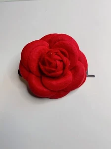 Kamelie Blume Brosche Anstecknadel Neu Handarbeit Rot - Bild 1 von 2