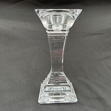 Shannon Crystal Ireland Candle Holder Candle Stick Tall Square Shape 8”