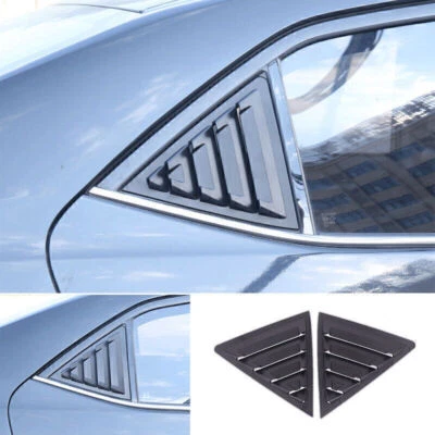 For Toyota Corolla 2014-2019 Matt Black Quarter Window Louver Shutter Side Vent Foto 1 de 4