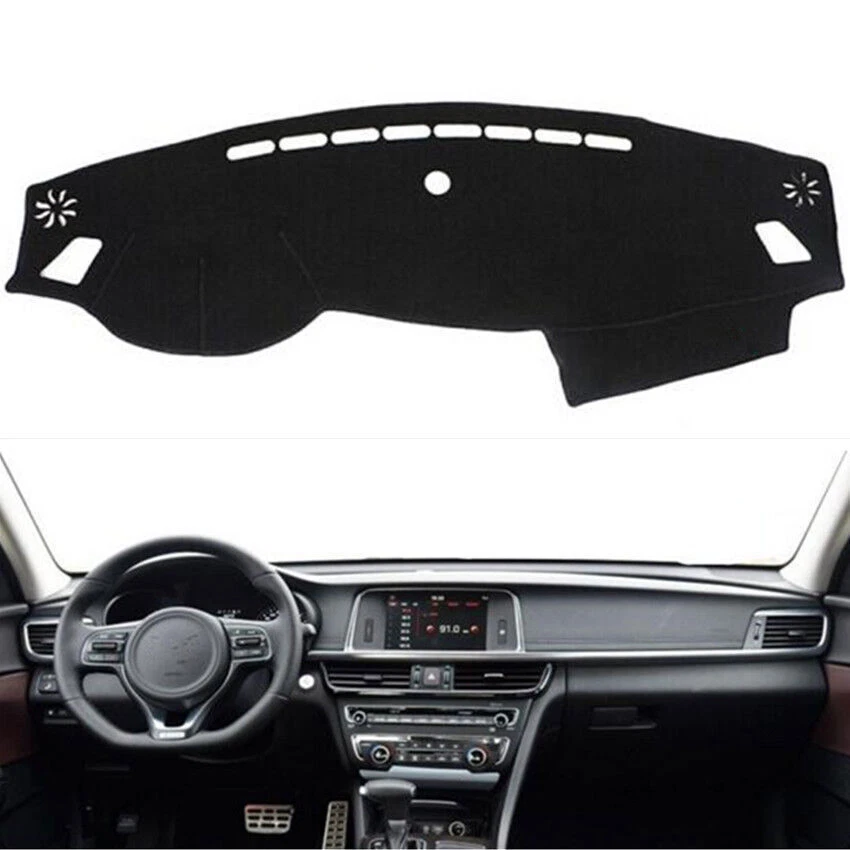 For Kia Optima 2016-20 black Non-slip Dash Board Cover Mat Dashboard Carpet 1pcs Foto 1 de 4