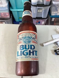 Vintage 1980's Bud Light Lighted Indoor Electric Wall-Mount Bottle Sign 36" - Picture 1 of 4