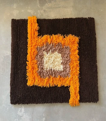 1970's UNUSED German Wall Rug By CROWELL TEFZET Mid Century Modernist S. Doege - Image 1 of 4