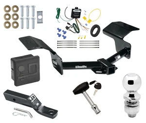 Trailer Tow Hitch For 04-09 Cadillac SRX without Sport Fascia Wiring Ball & Lock - Picture 1 of 12