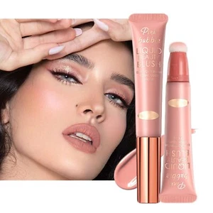 Liquid Blush Makeup Wand Velvet Cream Blush Stick for Cheeks and Lips Blush a... - Picture 1 of 6