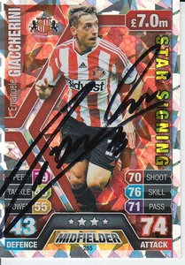 SUNDERLAND HAND SIGNED EMANUELE GIACCHERINI MATCH ATTAX CARD 13/14. - Picture 1 of 1