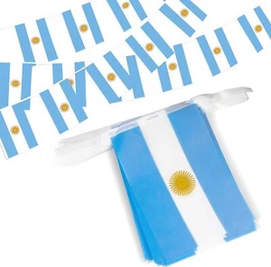 Anley Argentinien Schnur Flagge Wimpel Flagge patriotische Ereignisse Dekoration - Bild 1 von 7
