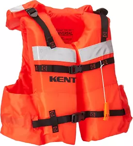 100400-200-004-16 Adult Type I Vest Style Life Jacket, Orange - Picture 1 of 2