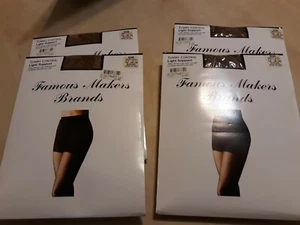 4 Pair Tummy Control Pantyhose  - Slightly Imperfect - Suntan - SIZE Med/Tall - Picture 1 of 5