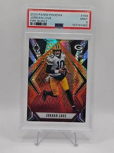 Tarjeta de novato Phoenix Jordan Love Fire Burst #104 2020 radiocontrol Packers PSA 9 como nueva - Imagen 1 de 2