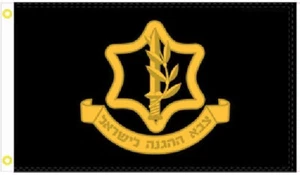 Israel Defense Forces Black 3'X5' Flag 100D Tzahal IDF Israeli Military banner - Picture 1 of 3