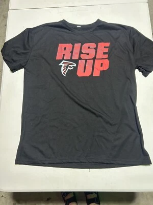 Atlanta Falcons Mens Shirt XL black rise up football graphic — 第 1/4 张图片