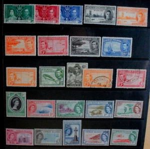 Briefmarken Kaimaninseln GVI/QE Sammlung m&u (24) - Bild 1 von 1