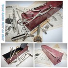 1900s Antique Veterinary tools Case Surgical H&D Co Chicago Set Lot Instrument 