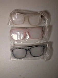 3-Pack Blue Light Blocking Glasses - Assorted Colors, Anti-Eye Strain - Picture 1 of 1