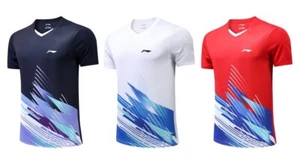 Neu Li Ning schnelltrocknend Sport Tops Herren Tischtennis Kleidung Badminton T-Shirts - Bild 1 von 16
