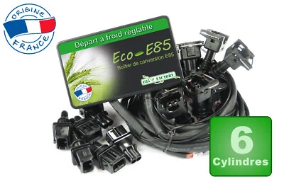 BMTECH ELECTRONIC Kit boitier conversion E85 - 6 Cylindres - Flex Fuel Bioéthanol Ethanol FlexFuel