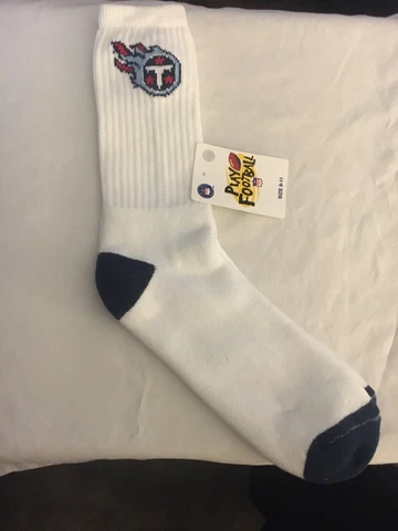 TENNESSEE TITANS MENS CREW SOCK, FAN STYLE HEAD TO TOES,NFL LICENSED NWT Cover