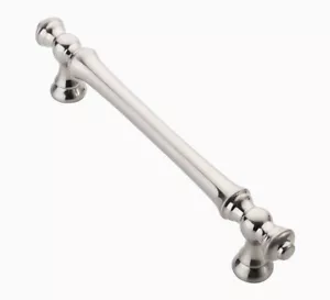 10 Pack 5 Inch Hole Centers Solid Cabinet Handles Satin Nickel Drawer Pulls - Picture 1 of 3