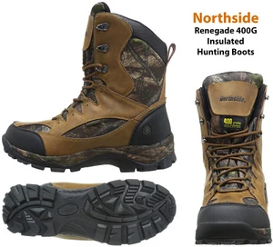 Men Hunting Boots NORTHSIDE RENEGADE 400G INSULATED WATERPROOF NEW - Picture 1 of 24