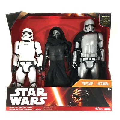Paquete de 3 JAKKS Pacific Star Wars: Kylo Ren Captain Phasma First Order Stormtrooper Foto 1 de 4