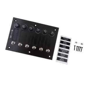 6 Gang Fused Marine Switch Panel for Boats Rv\\\'s Panel - Picture 1 of 10