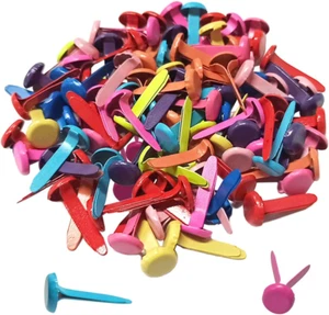 100 Stck. Messing Papier Befestigungen, 8X17Mm Plattierte Mini Brads für Scrapbooking Handwerk  - Bild 1 von 12
