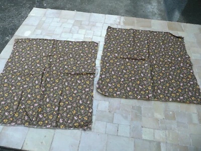 TISSU ANCIEN VINTAGE  fleuri pour patchwork couture - Photo 1/4