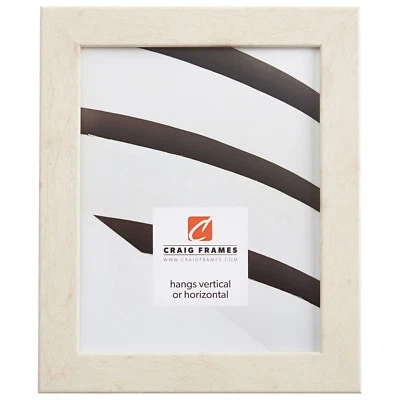 Craig Frames Bauhaus, 1.25" Modern Rustic White Pine Picture Frame - Image 1 of 4