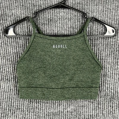 NoBull Sports Bra Womens XS Extra Small Green Cross Fit Gym Run Lift Workout New - Image 1 of 4