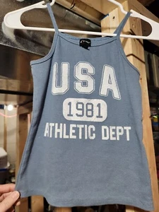 Girls Art Class Spaghetti Strap Tank Top Blue Size Large (10/12) - Picture 1 of 5