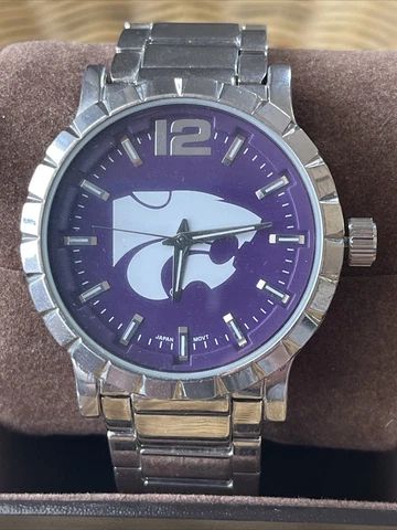 New Kansas State Wildcats Mens Watch Stainless Steel Officially Licensed NCAA Cover
