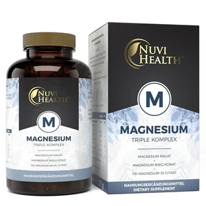 Magnesium Komplex 240 Kapseln 2250mg / 375mg  - Bisglycinat + Citrat + Malat (V) - Bild 1 von 5