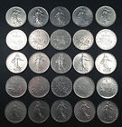 France Coin Lot - 25 One Franc Coins - Pure Nickel