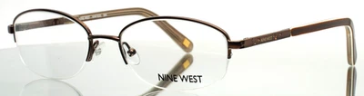 NINE WEST NW1035 204 Marrón Mujer Ovalado Medio Borde Anteojos 53-18-135 B:33 Foto 1 de 4