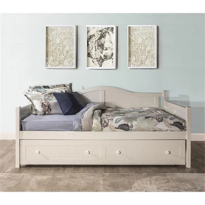 Bowery Hill Cottage Inspired Wood Full Daybed in Bright White - Image 1 of 2