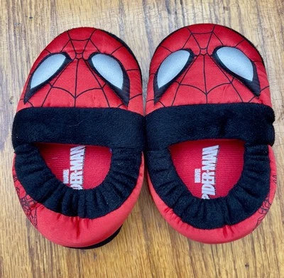NEW Marvel Spiderman Toddler SIZE Small 5/6 Slippers EUC - Image 1 of 4