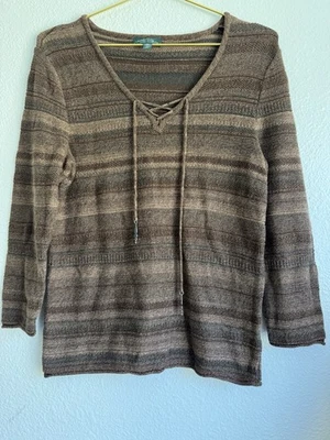 Ralph Lauren Jeans Co Suéter Rayas Algodón Tejido Cuello en V Boho Heritage Talla: S Foto 1 de 4