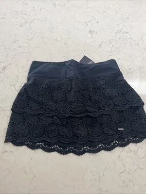 Vintage Hollister women Y2K laced layer skirt blue size small - Image 1 of 4