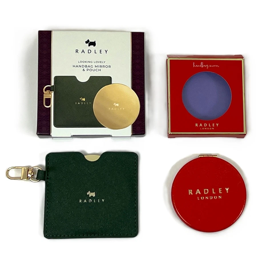 Radley Handbag Mirror Pu Leather New in Box